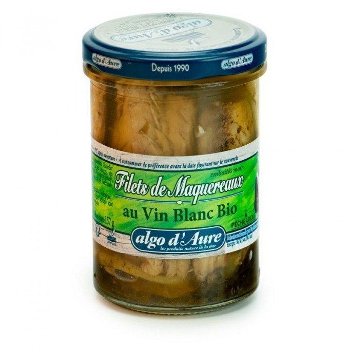 Filets De Maquereaux Au Vin Blanc - Bocal Verre 210G