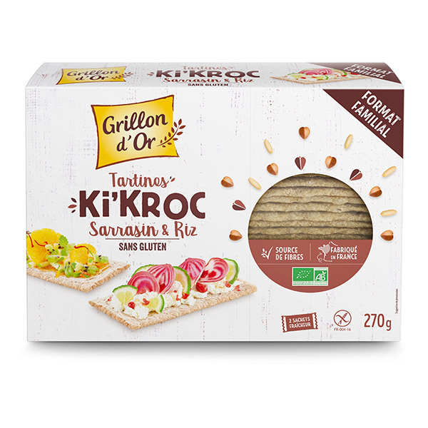 Tartines Ki'Kroc Sarrasin &amp; Riz Bio