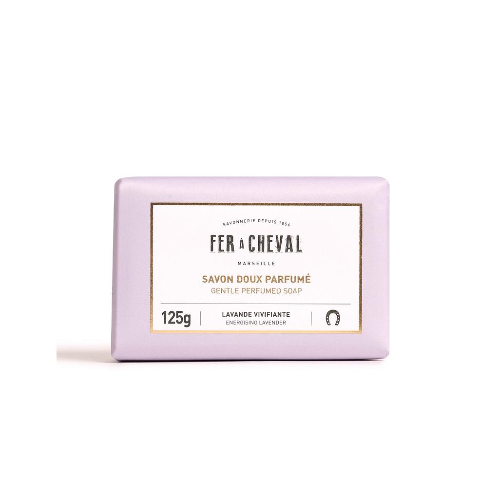 Savon doux parfumé lavande vivifiante 125g - Fer à cheval