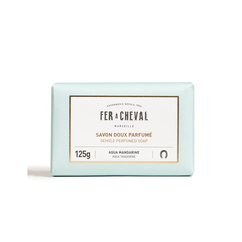 Savon doux parfumé aqua mandarine 125g - Fer à cheval