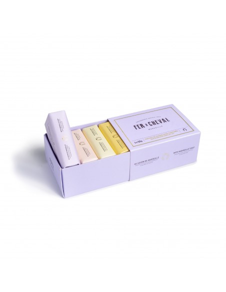Coffret De Savons Doux Parfumés 4 X 125G