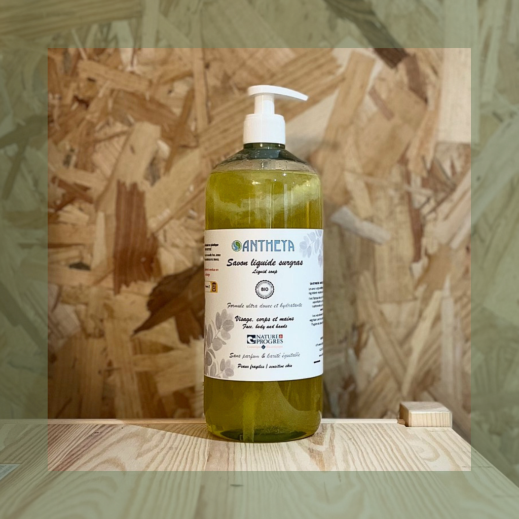 Savon liquide neutre sans huiles essentielles 1L - Antheya
